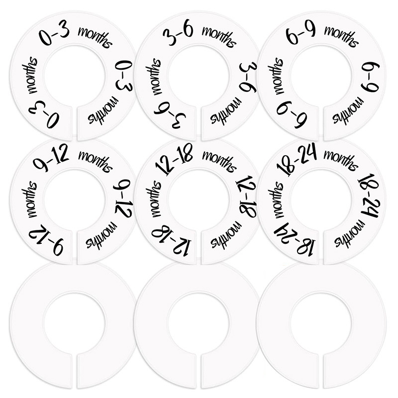 Baby Clothing Tags - 100 sztuk wiele rozmiarów dziecko dzieci