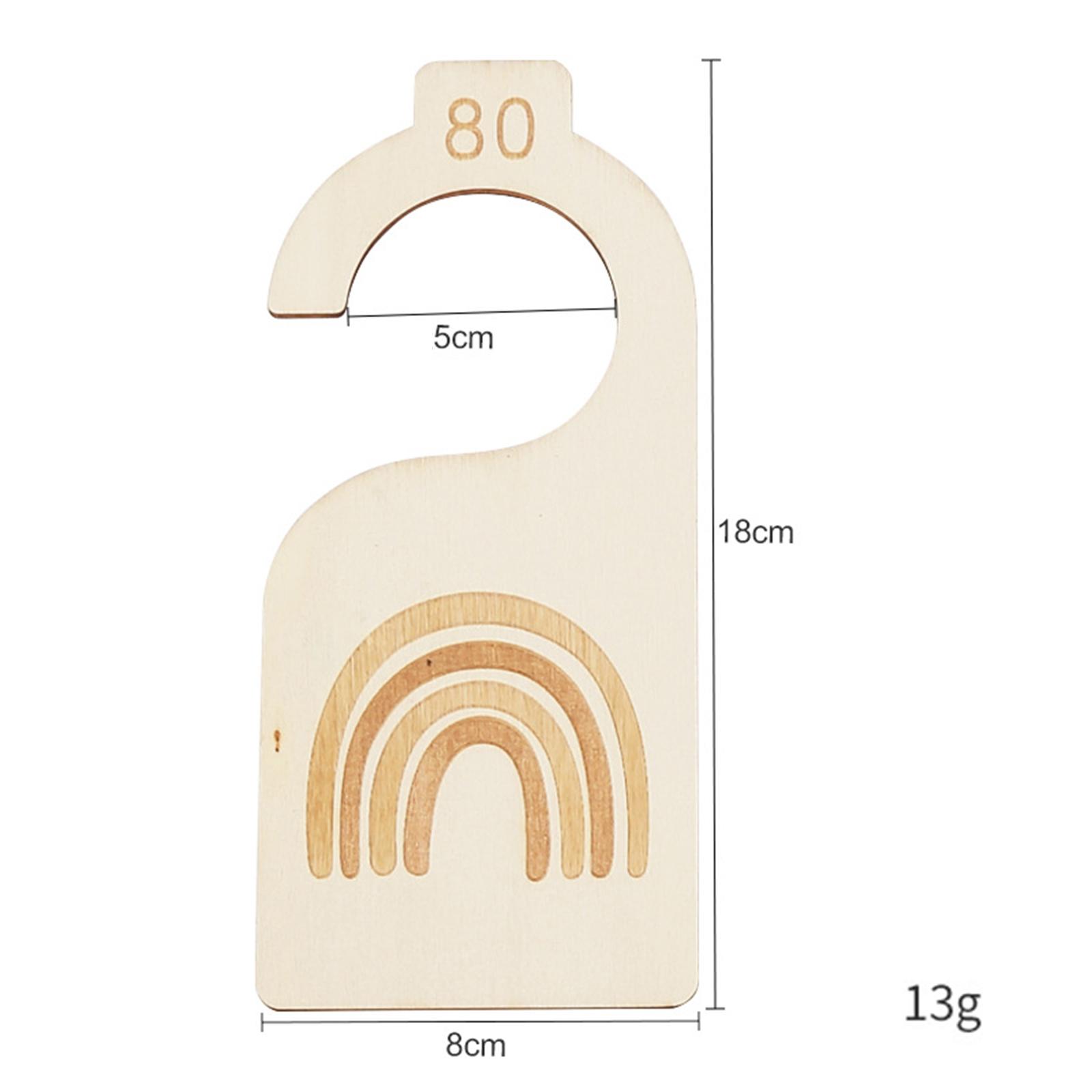 Baby Clothing Tags - 8 szt. Urocze drewniane przegródki do