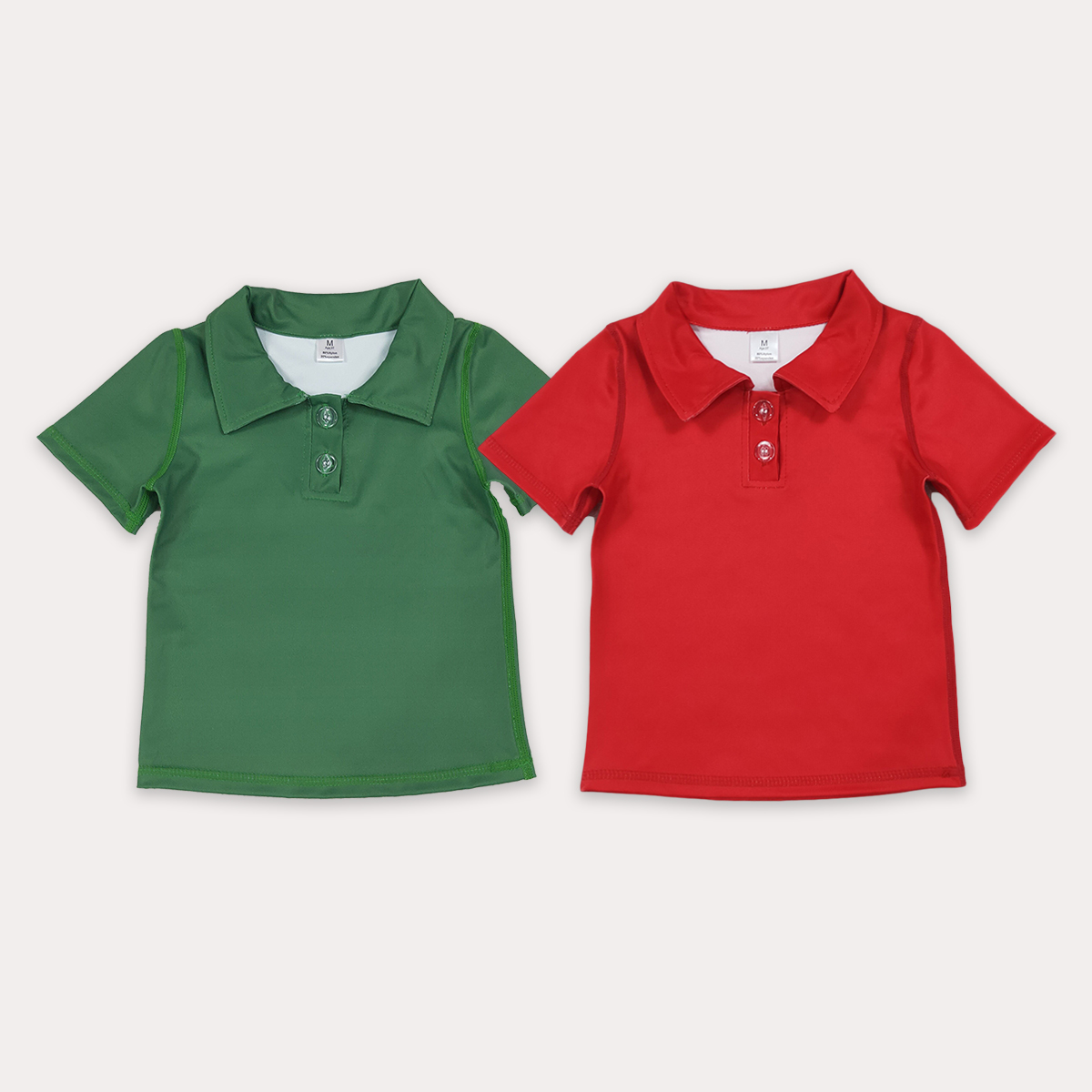 Baby Clothing Wholesale - Letni butik odzieży dziecięcej: czerwono-zielone koszulki