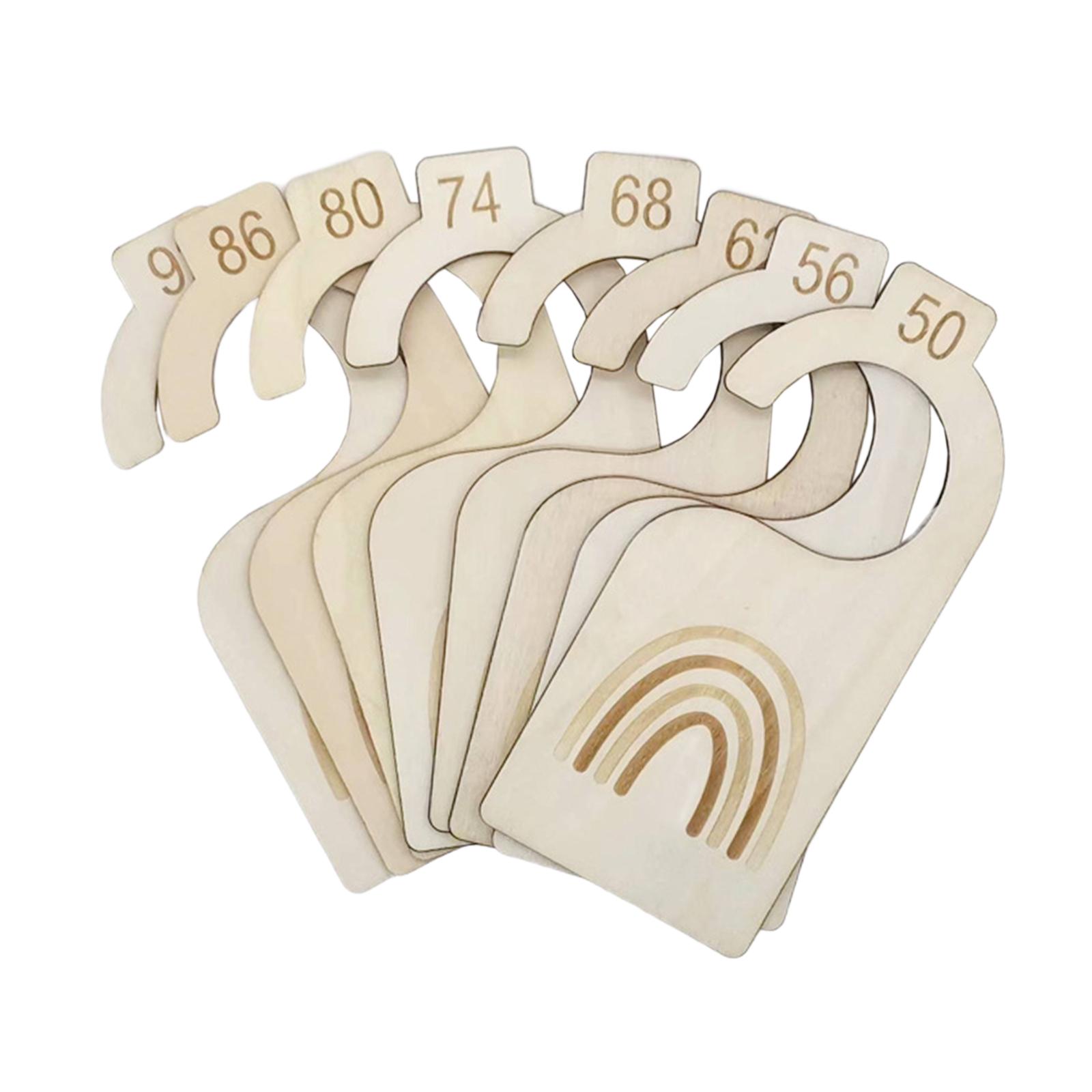 8 szt. Urocze drewniane przegr – Baby Clothing Tags recenzja i cena
